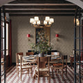 Coastal Signals Taupe Mural Wallpaper - room preview 03