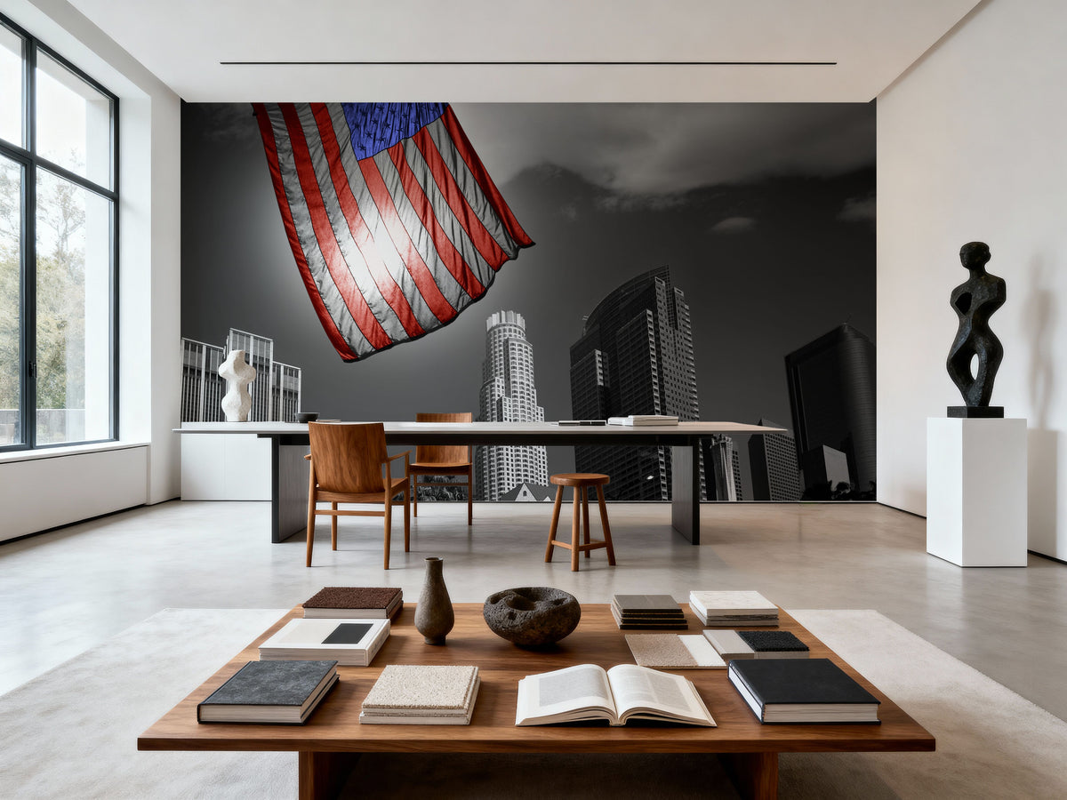 Downtown Mural Wallpaper - room preview 03