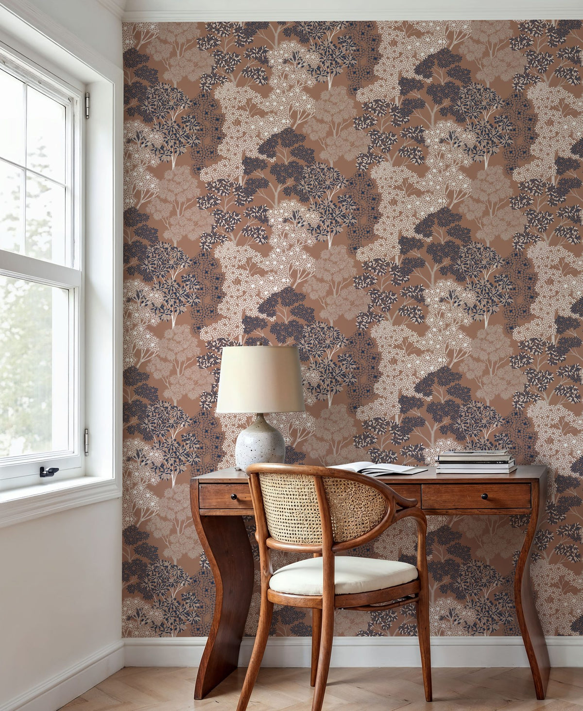 Overleaf Woodland Pattern, Fudge Mural Wallpaper - room preview 03
