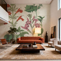Salvia Florals Vintage I Mural Wallpaper - room preview 03