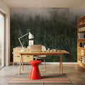 Foggy Treetops Mural Wallpaper - room preview 03
