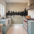 Wilmington Delaware Skyline Concrete Mural Wallpaper - room preview 03