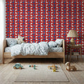 Seafood Shanty Red II Mural Wallpaper - room preview 03