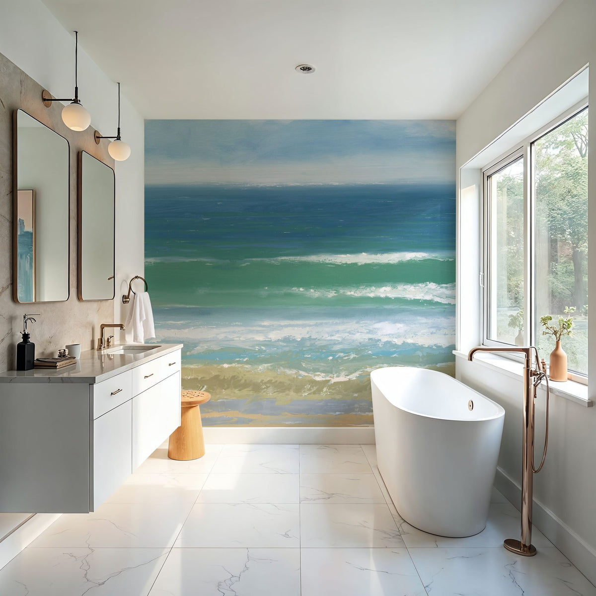 Shoreline Views Mural Wallpaper - room preview 03