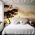 Golden Sunset Bridge Mural Wallpaper - room preview 03