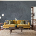 Subtle Plaster Wall, Dark Blue Mural Wallpaper - room preview 03