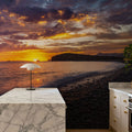 Baja Stone Sunrise Mural Wallpaper - room preview 03