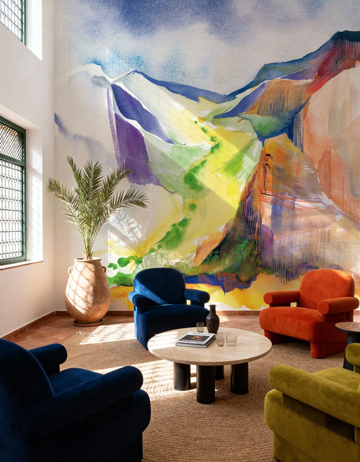 Verdant Valley Mural Wallpaper - room preview 03