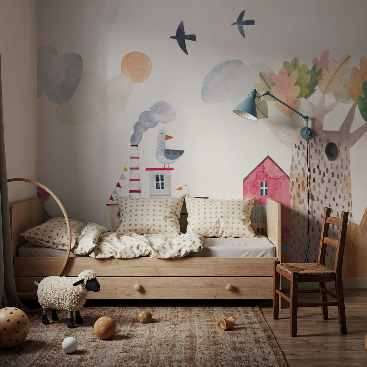 Ferry to the Island Mural Wallpaper - room preview 03