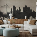 Middlesbrough England Skyline Concrete Mural Wallpaper - room preview 03
