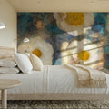 Camellia Blossoms Mural Wallpaper - room preview 03