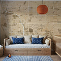 Spring Valley Ochre Mural Wallpaper - room preview 03
