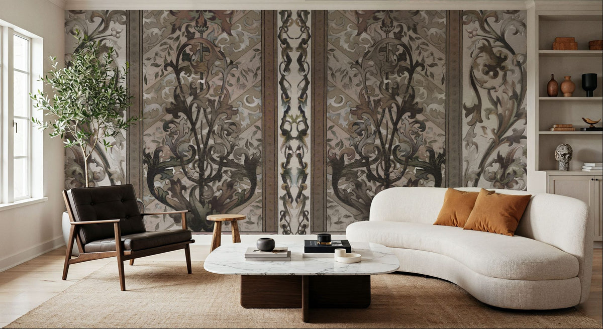 Plant Fantasy Ornament, Earth Mural Wallpaper - room preview 03