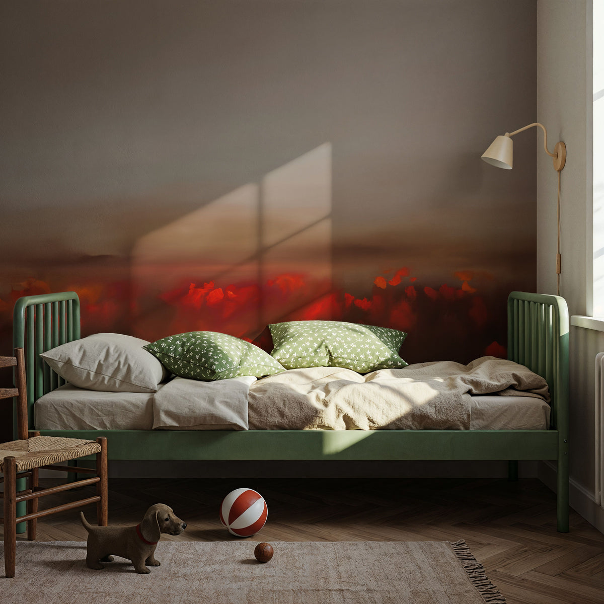 While You Were Blooming Mural Wallpaper - room preview 03