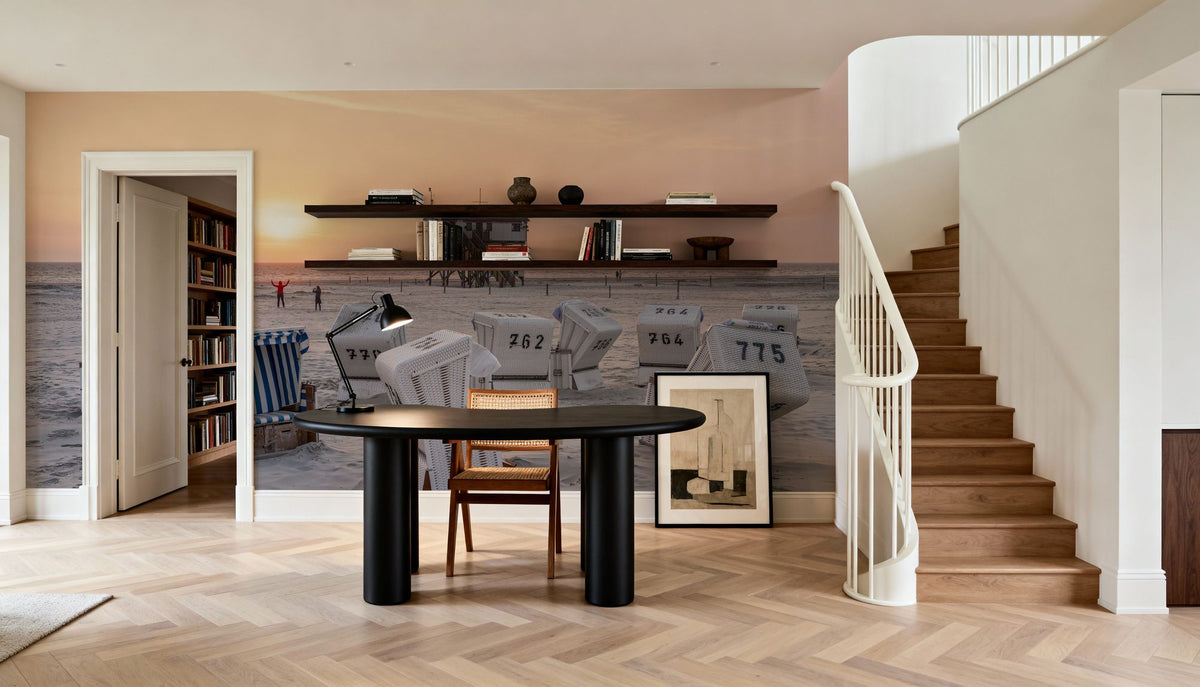 St Peter-Ording Sunrise Mural Wallpaper - room preview 03