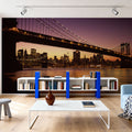 Golden Hour Bridge III Mural Wallpaper - room preview 03
