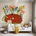 Sleeping Fox Mural Wallpaper - room preview 03