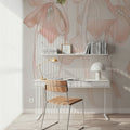 My Pink Christmas Mural Wallpaper - room preview 03