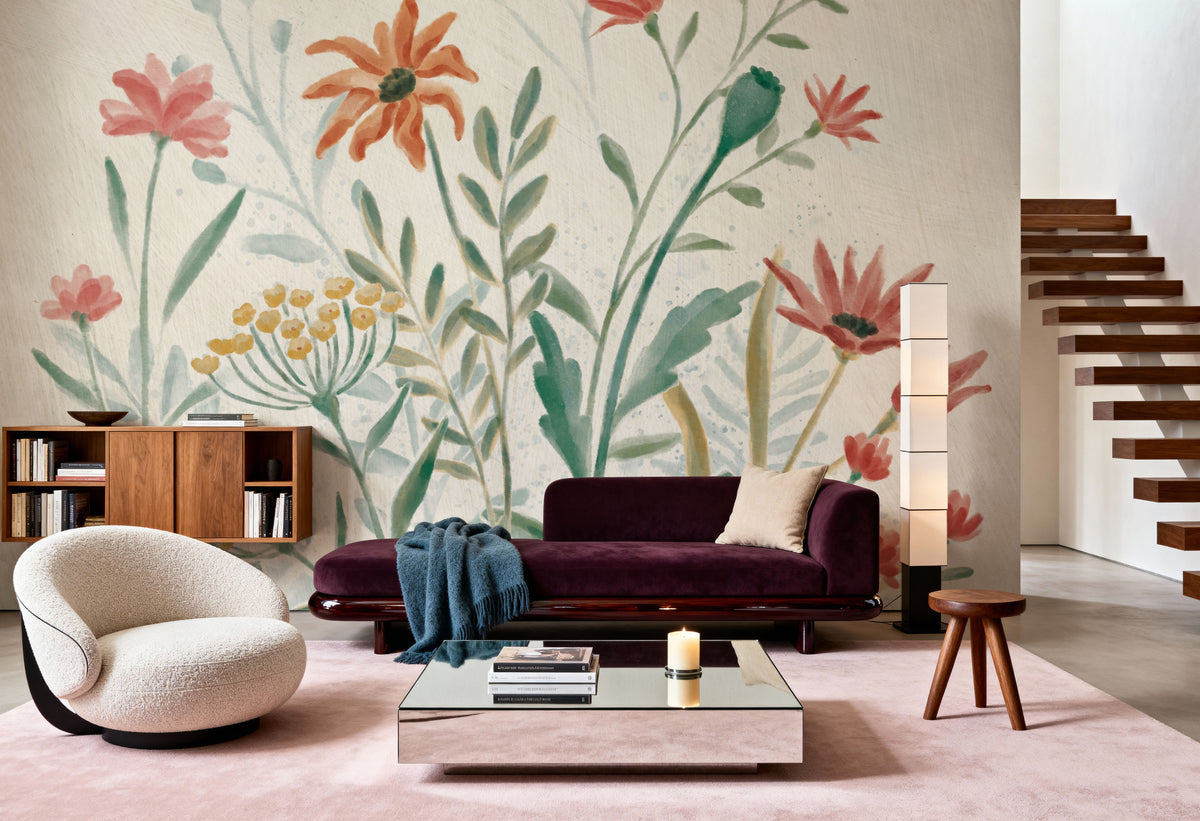 Wildflower in the Wild Mural Wallpaper - room preview 03