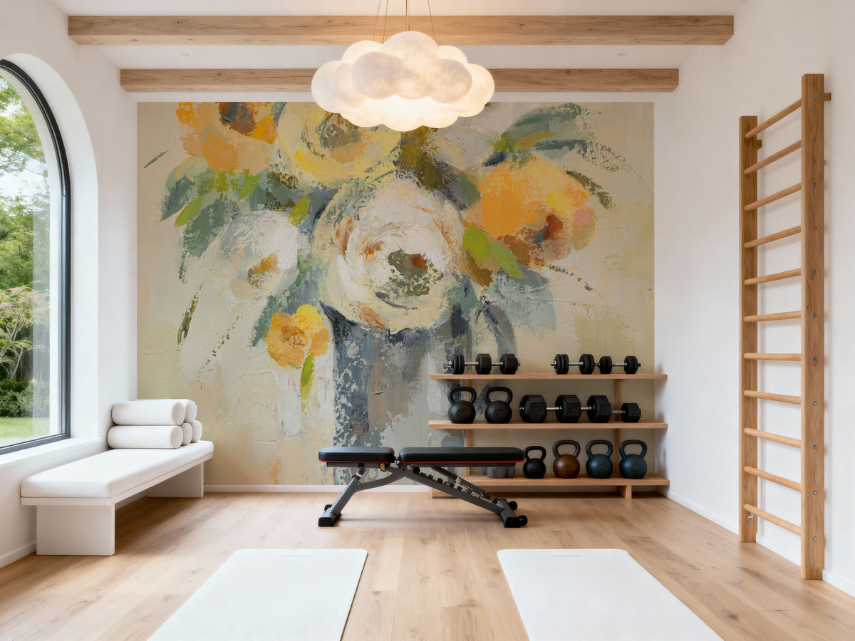 Flowers in a Jug Mural Wallpaper - room preview 03