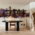 St Petersburg Florida Skyline Purple & Gold Mural Wallpaper - room preview 03
