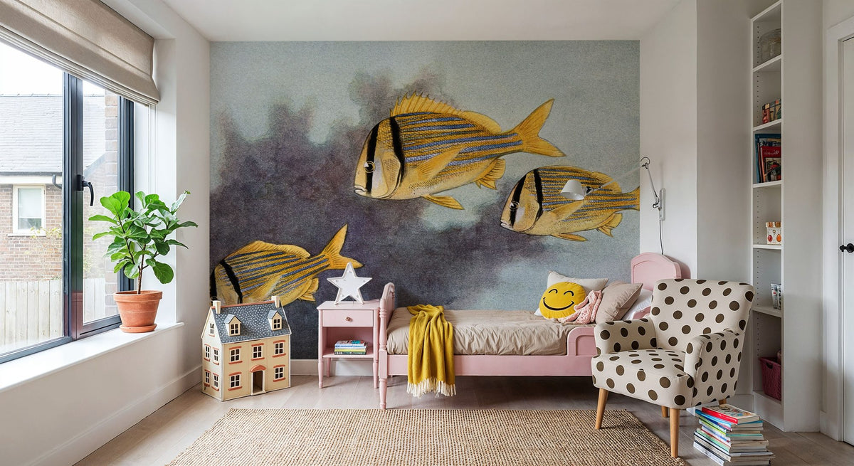Tapete Schweinefisch-Wandbild wall measurement