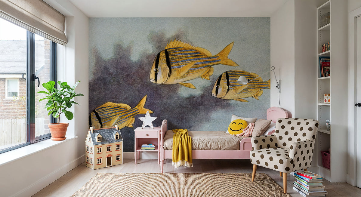 Pork Fish Mural Wallpaper - room preview 03