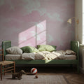 Intaglio Clouds, Blush Pink Mural Wallpaper - room preview 03