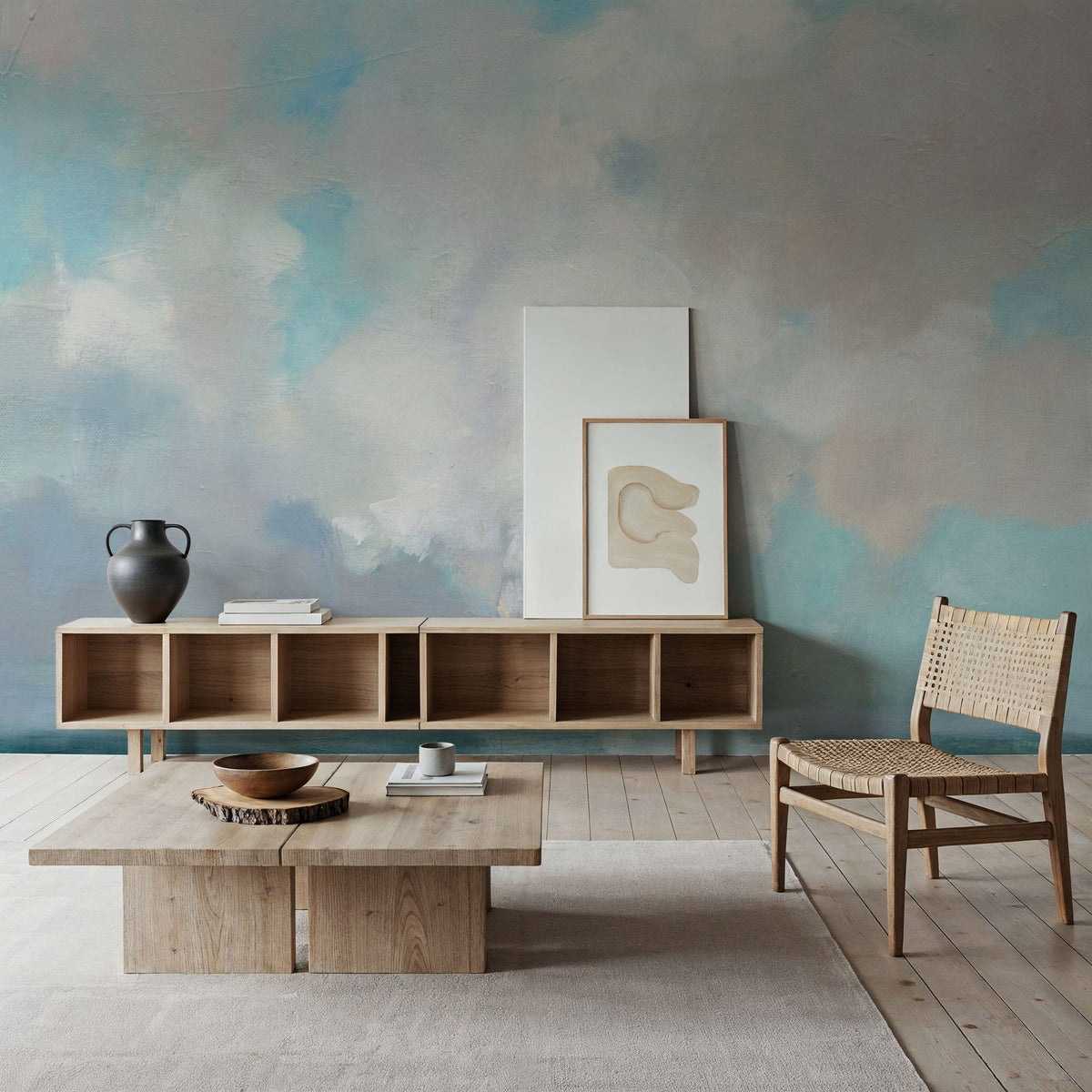 Cloudscape Escape Mural Wallpaper - room preview 03
