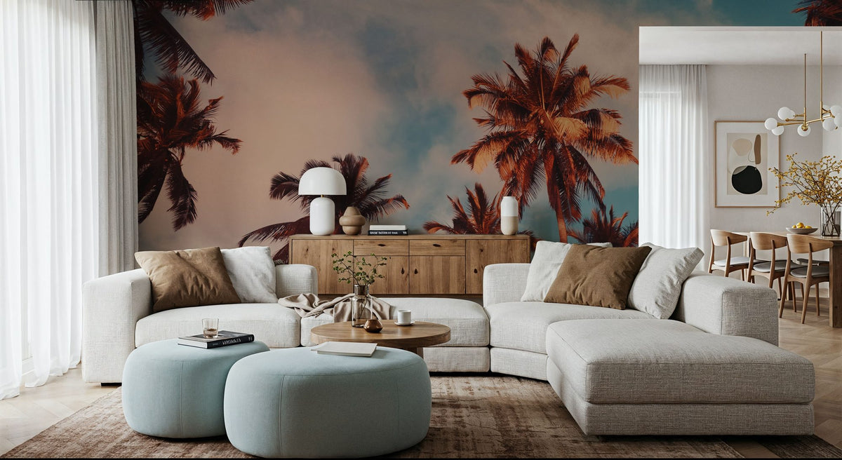 Coachella Sunrise Mural Wallpaper - room preview 03