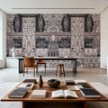 German Renaissance, Pink Mural Wallpaper - room preview 03