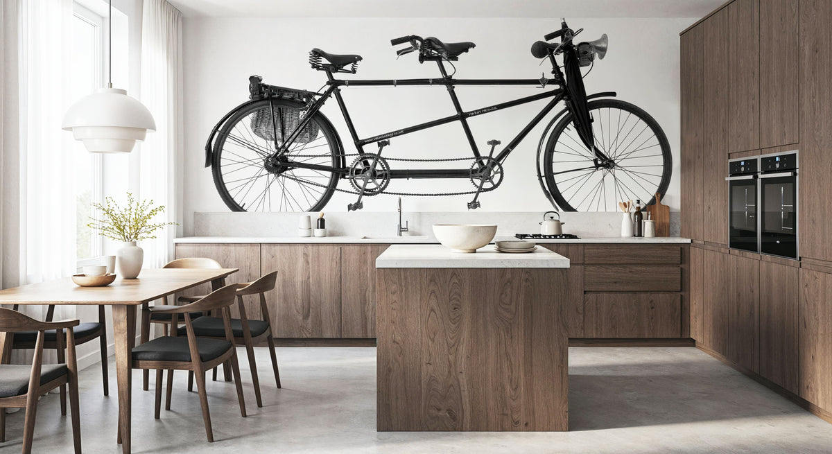 Tandem Bike Mural Wallpaper - room preview 03