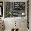 Kuba Abstract BW Mural Wallpaper - room preview 03