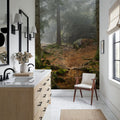The Bear Trail Mural Wallpaper - room preview 03