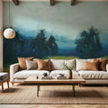 Fields and Mountains Mural Wallpaper - room preview 03
