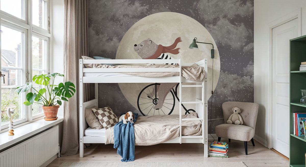 The Bravest Bear Mural Wallpaper - room preview 03