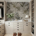 Peony Study - Chalk Mural Wallpaper - room preview 03
