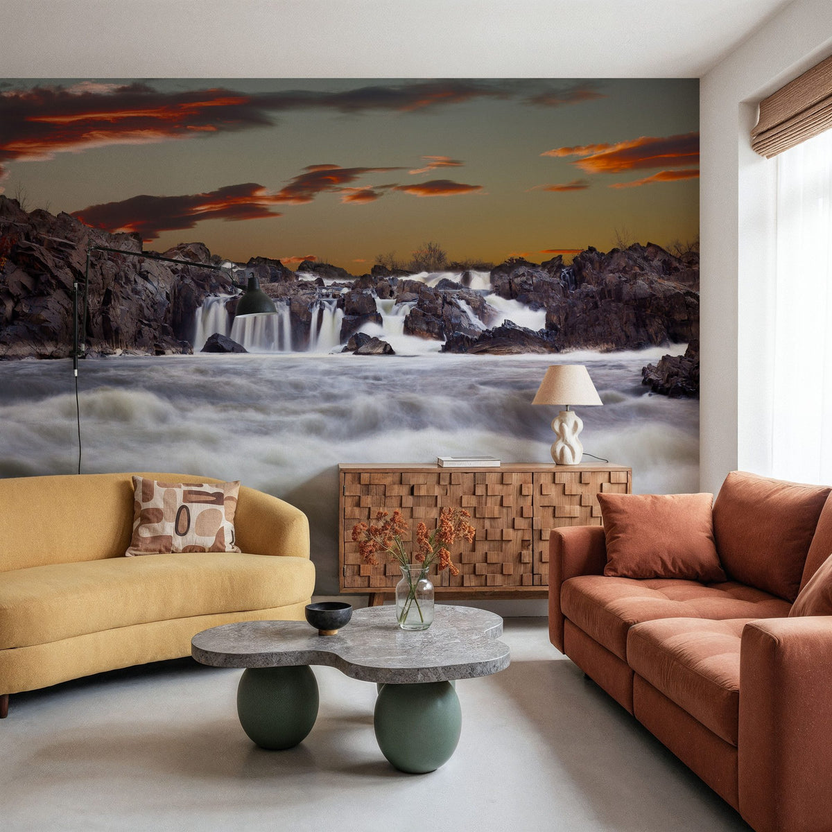 Potomac Waterfalls Mural Wallpaper - room preview 03