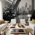 Urban Drawbridge Mural Wallpaper - room preview 03
