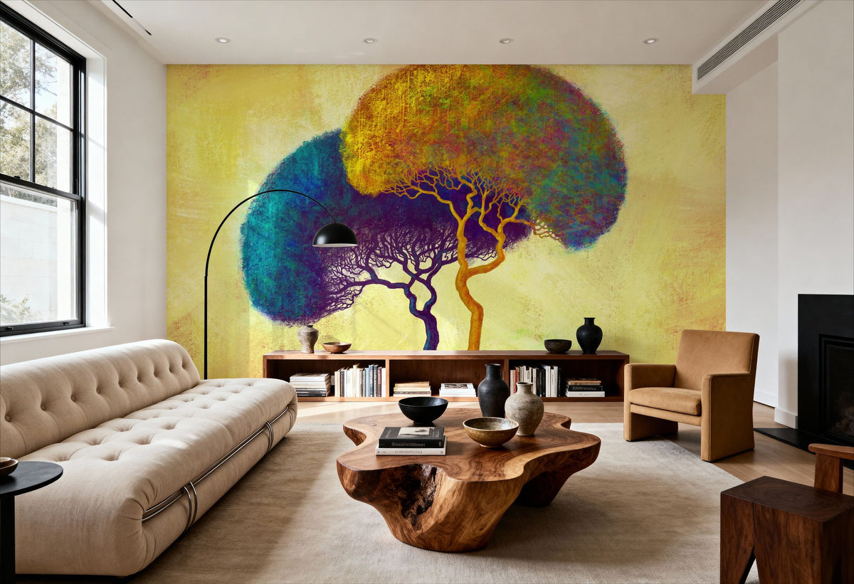 Intertwined Trees Mural Wallpaper - room preview 03