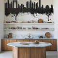 Suzhou China Skyline Black & White Mural Wallpaper - room preview 03