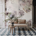 Watercolor Geometry Shine Mural Wallpaper - room preview 03