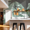 Metallic Leaves Mural Wallpaper - room preview 03