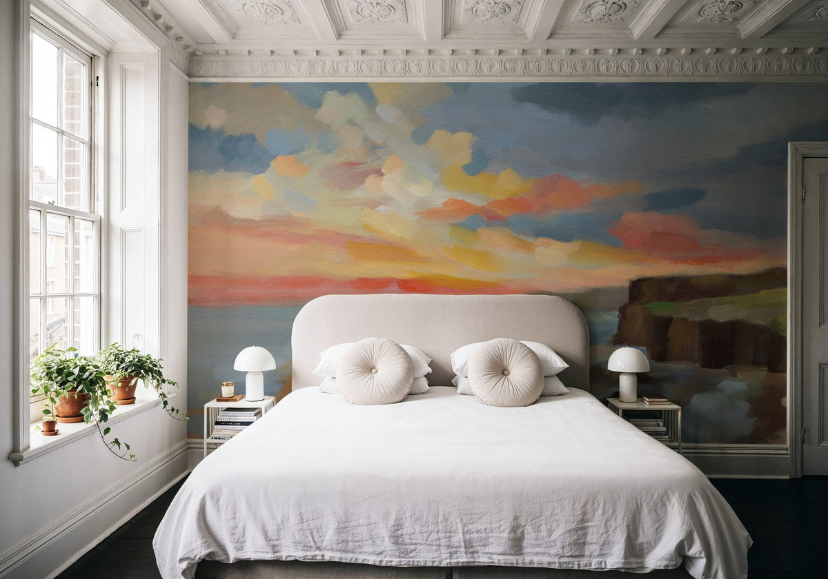 Pacific Coast Sunset Mural Wallpaper - room preview 03
