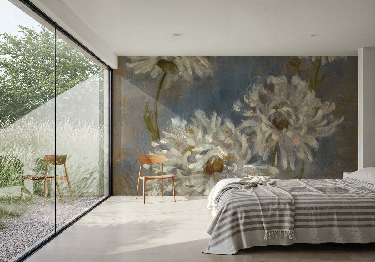 Flowers in Morning Dew II Mural Wallpaper - room preview 03