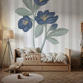 Winter Spirit Hellebore Mural Wallpaper - room preview 03