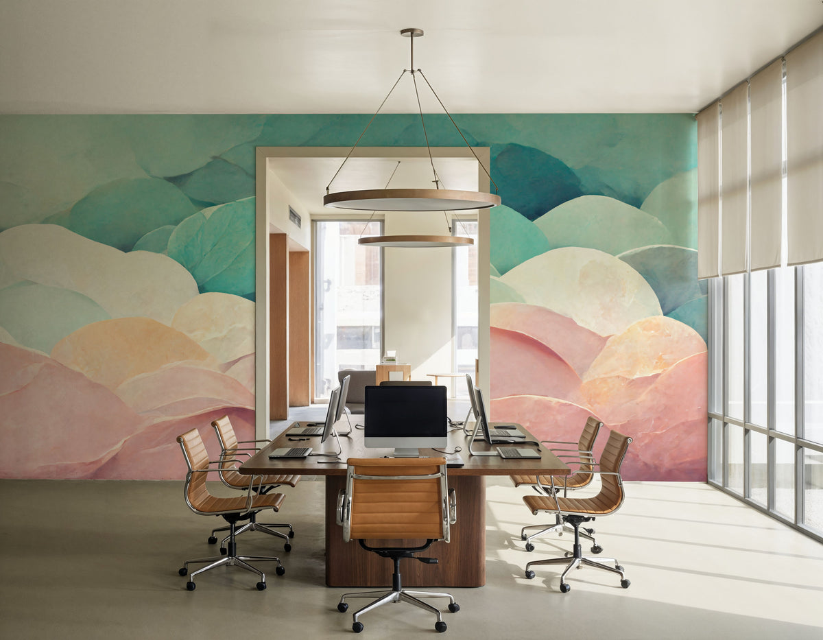 Abstract Petals Mural Wallpaper - room preview 03