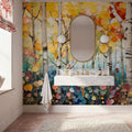 Joyful Forest Mural Wallpaper - room preview 03