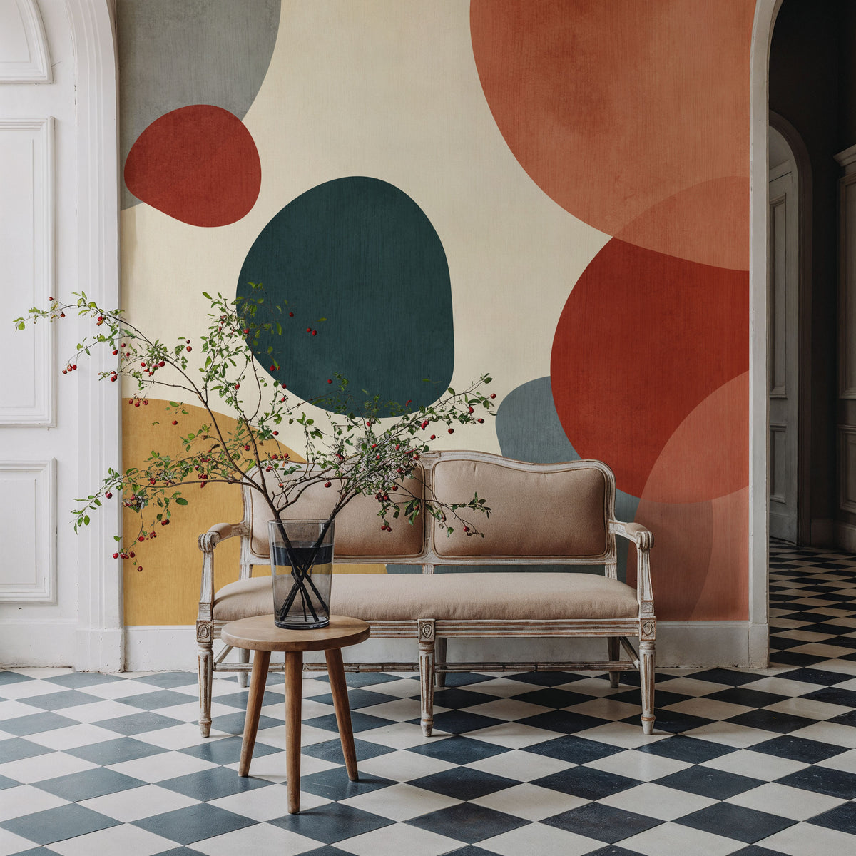 Shapes & Forms Mural Wallpaper - room preview 03