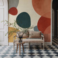 Shapes & Forms Mural Wallpaper - room preview 03